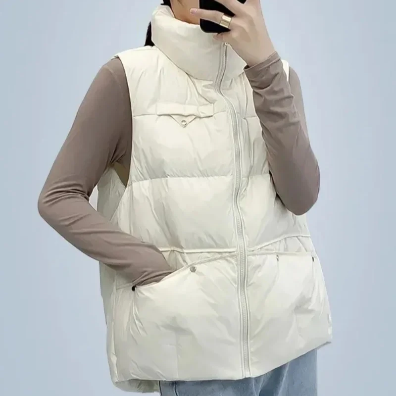 Winter Clothing On Sale Women'S - 여성용 루즈 패딩 코튼 조끼, 따뜻하고