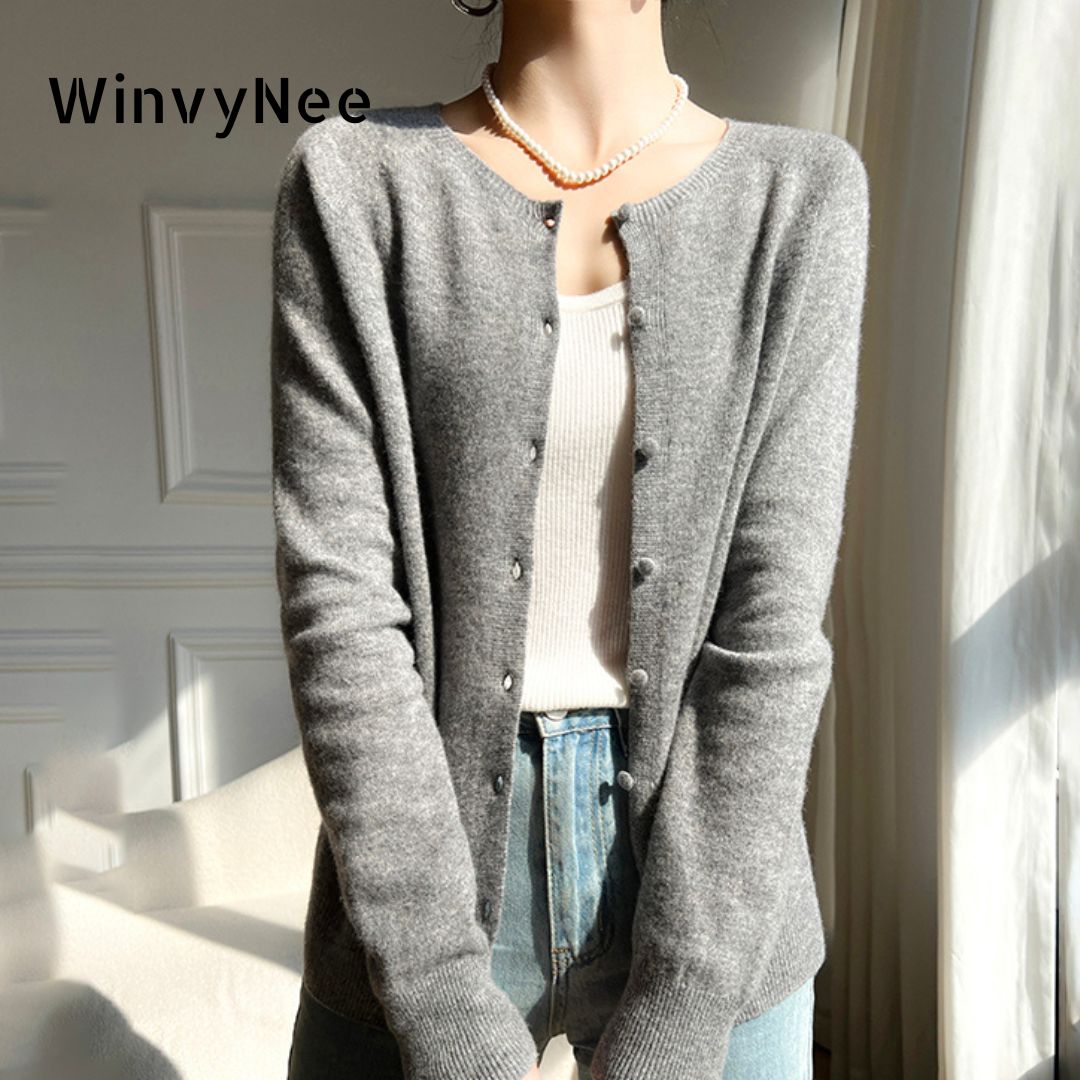 Winter Clothing Trends For Women - WinvyNee 2024 여성용 울 가디건 니트