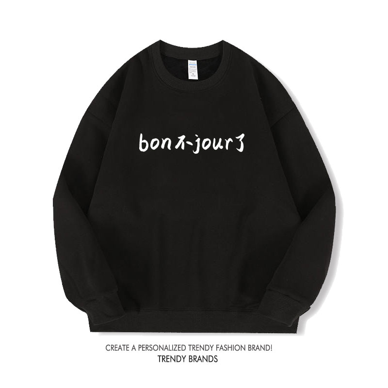 Winter Clothing Types - 유니섹스 긴팔 라운드넥 스웨트셔츠 캐주얼 편안한