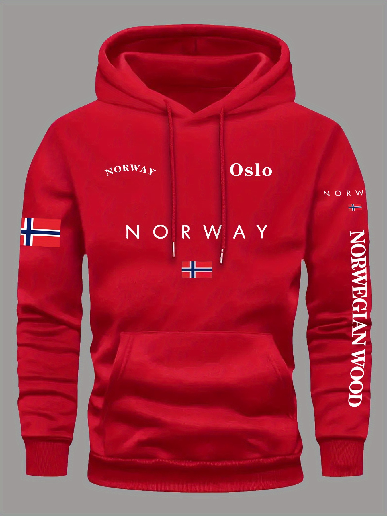 Winter Clothing Norway - 노르웨이 국기 후드티 남성 여성 야외