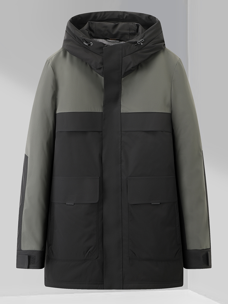 Winter Clothing Name - 남성 패셔너블 캐주얼 컬러 블록 트렌디