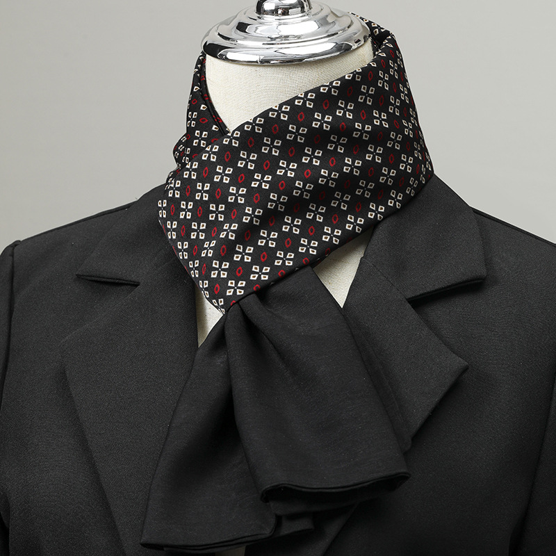 Winter Clothing Stores - 남성용 스카프 실크 느낌 넥 스카프