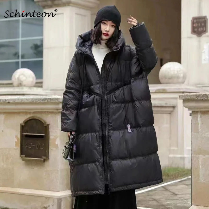 Winter Clothing Trends 2026 - Schinteon 여성용 화이트 오리 다운 재킷