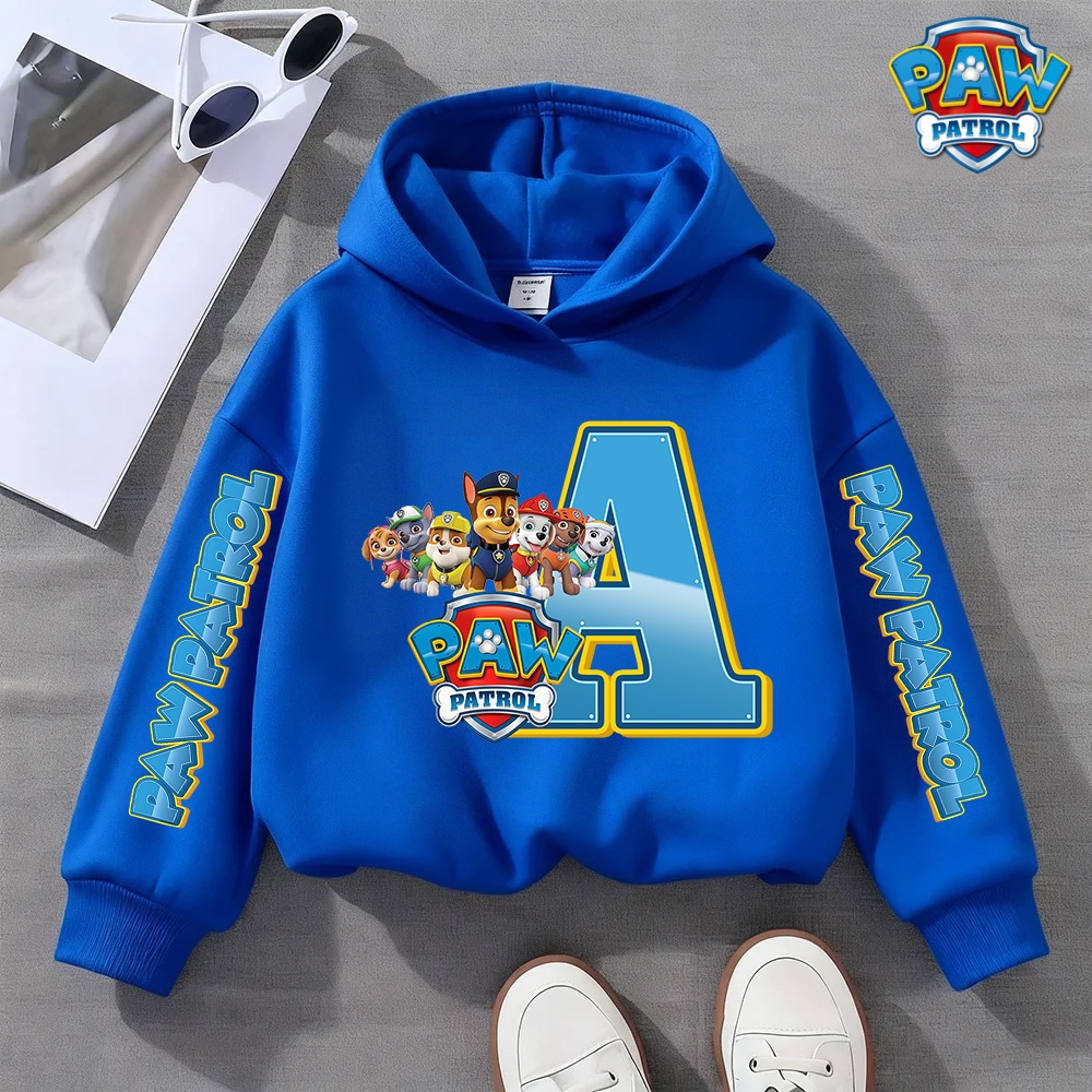PAW Patrol Letter A-Z 이름 후드티 소 - Winter Clothing Name 리뷰 및 가격