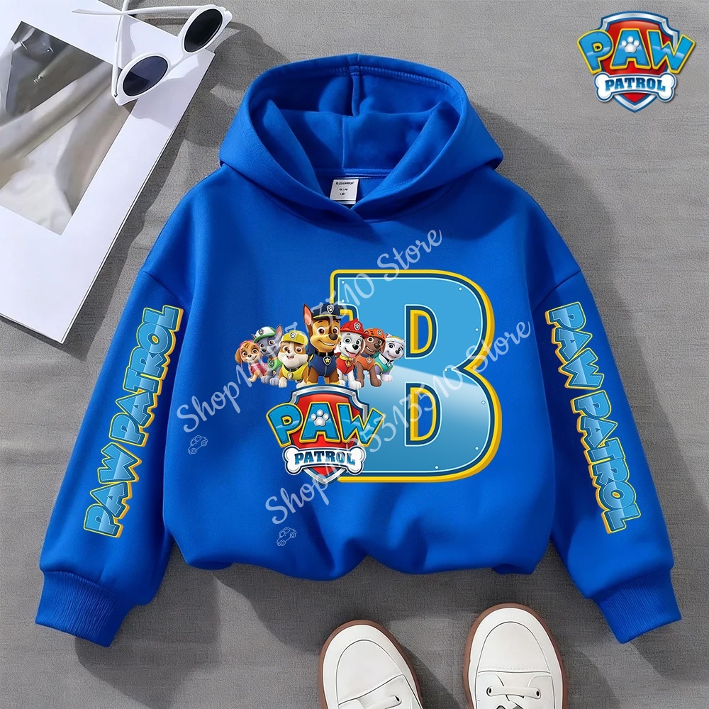 PAW Patrol Letter A-Z 이름 후드티 소 - Winter Clothing Name 리뷰 및 가격