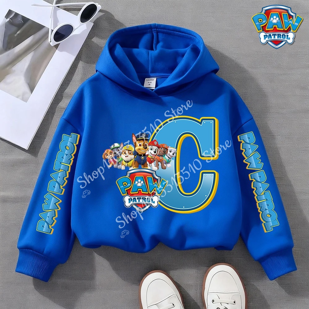 PAW Patrol Letter A-Z 이름 후드티 소 - Winter Clothing Name 리뷰 및 가격