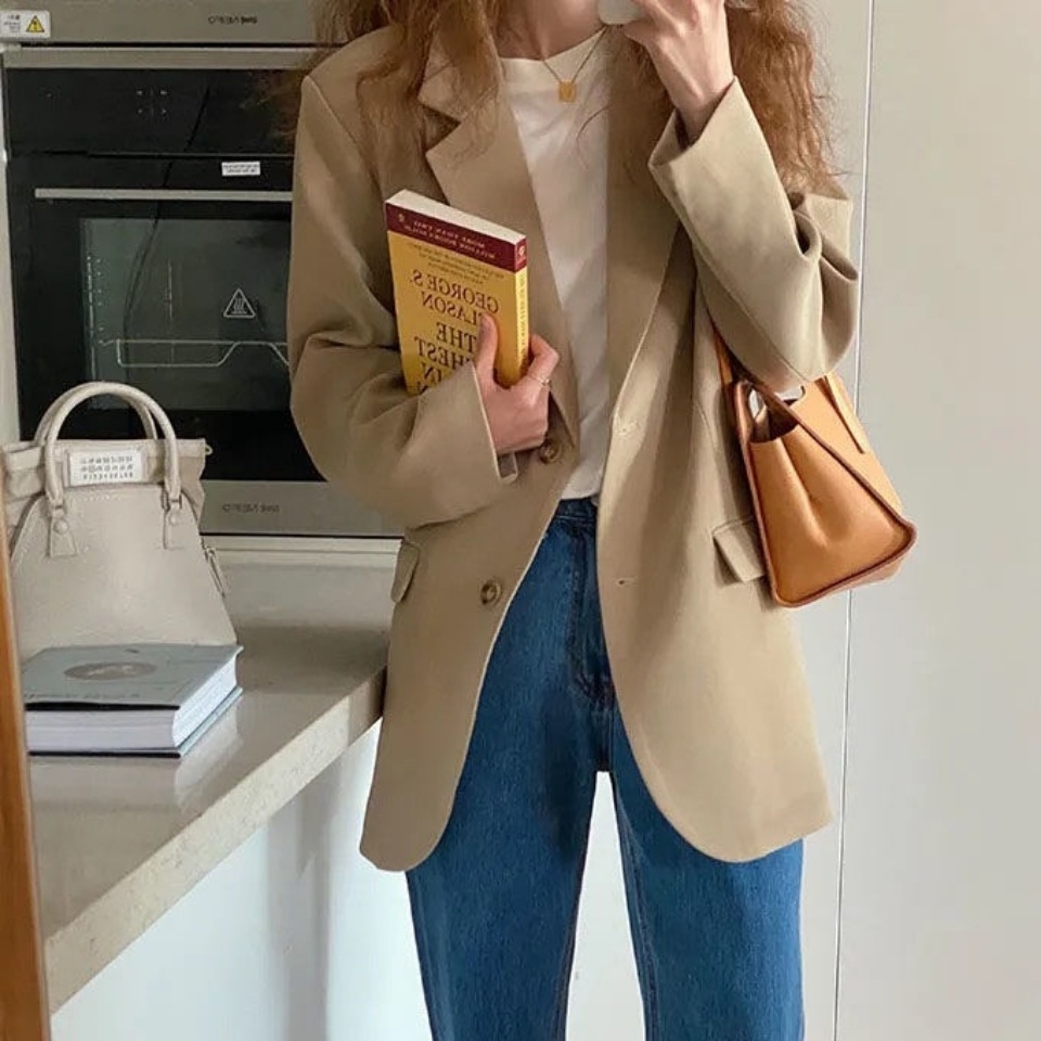 가을 여성 의류 고품질 여성 블레이저 스플라이스 두꺼운 - Winter Clothing Types 리뷰 및 가격