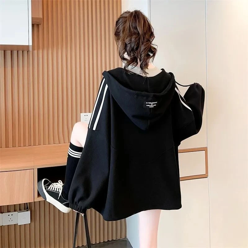 지퍼가 달린 색상 대비 여성용 후드티 스웨트셔츠 필수  - Winter Clothing Essential 리뷰 및 가격