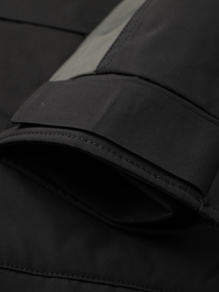 남성 패셔너블 캐주얼 컬러 블록 트렌디 후드 중간 길이 - Winter Clothing Name 리뷰 및 가격