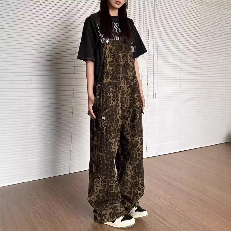 2026 신상 여성 의류 레오파드 프린트 데님 오버올  - Winter Clothing Trends For Women 리뷰 및 가격
