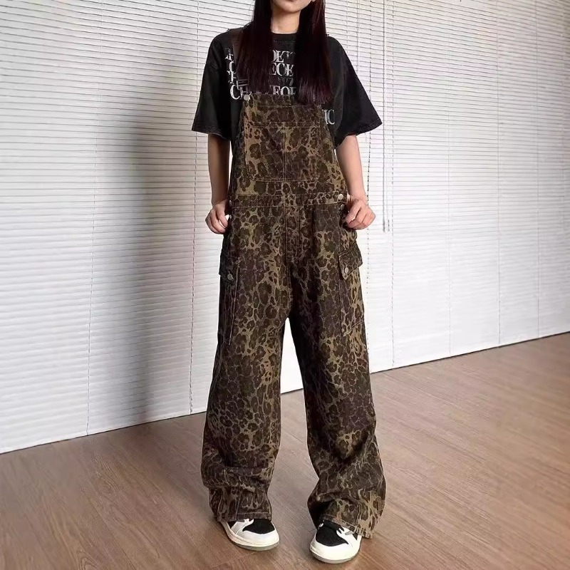2026 신상 여성 의류 레오파드 프린트 데님 오버올  - Winter Clothing Trends For Women 리뷰 및 가격
