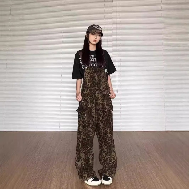 2026 신상 여성 의류 레오파드 프린트 데님 오버올  - Winter Clothing Trends For Women 리뷰 및 가격