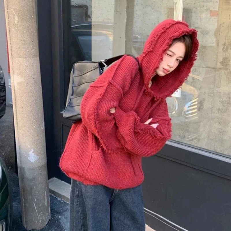 가을 및 겨울 두꺼운 후드, 차가운 빨간색 한국 여성  - Winter Clothing Essential 리뷰 및 가격