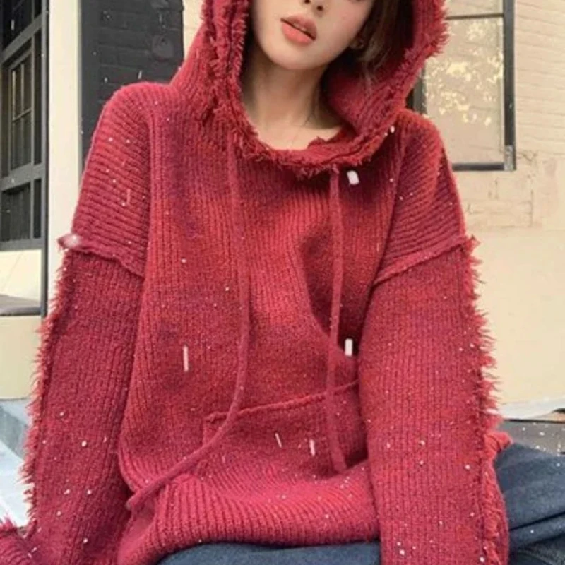 가을 및 겨울 두꺼운 후드, 차가운 빨간색 한국 여성  - Winter Clothing Essential 리뷰 및 가격