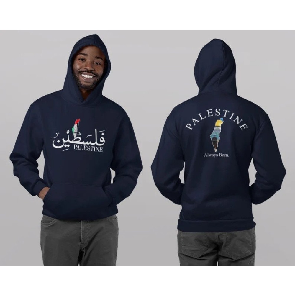팔레스타인 후드 앞/뒤 프린트 디자인 팔레스타인 아라비 - Winter Clothing Name 리뷰 및 가격