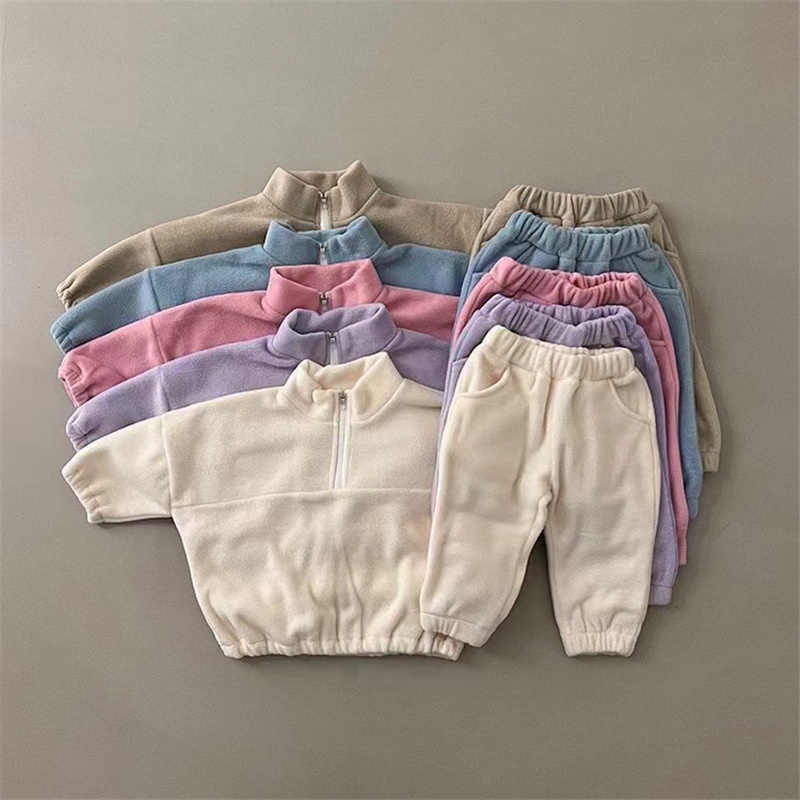 어린이 양털 따뜻한 세트 겨울 플러스 벨벳 복장 긴 소 - Winter Clothing Activity 리뷰 및 가격